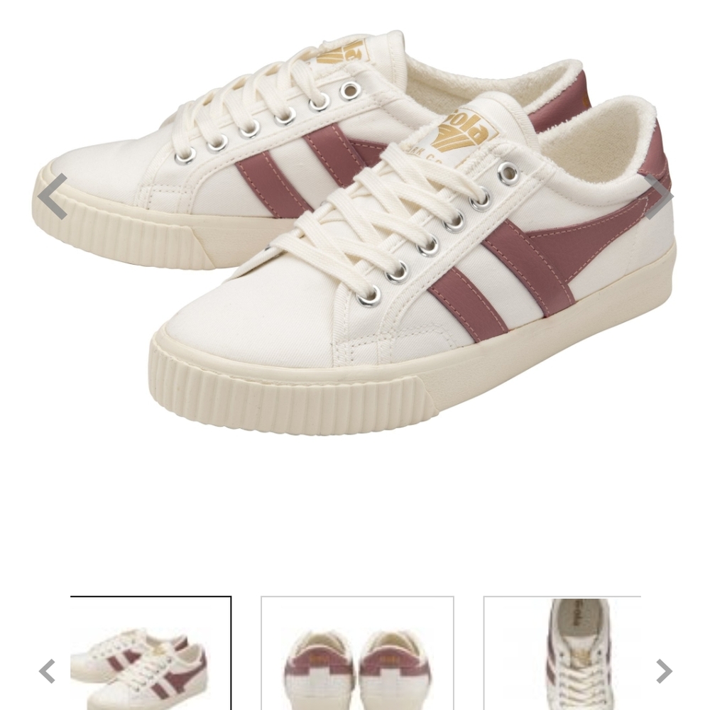 Gola Classics Women's Tennis Mark Cox SneakersOff White/Dusty Rose